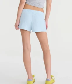 Mid-Rise Waffle Shorts