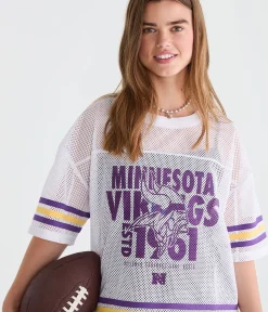 Minnesota Vikings Boxy Mesh Top