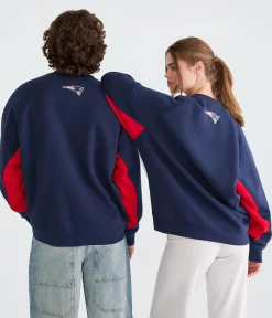 New England Patriots Colorblock Crew Sweatshirt