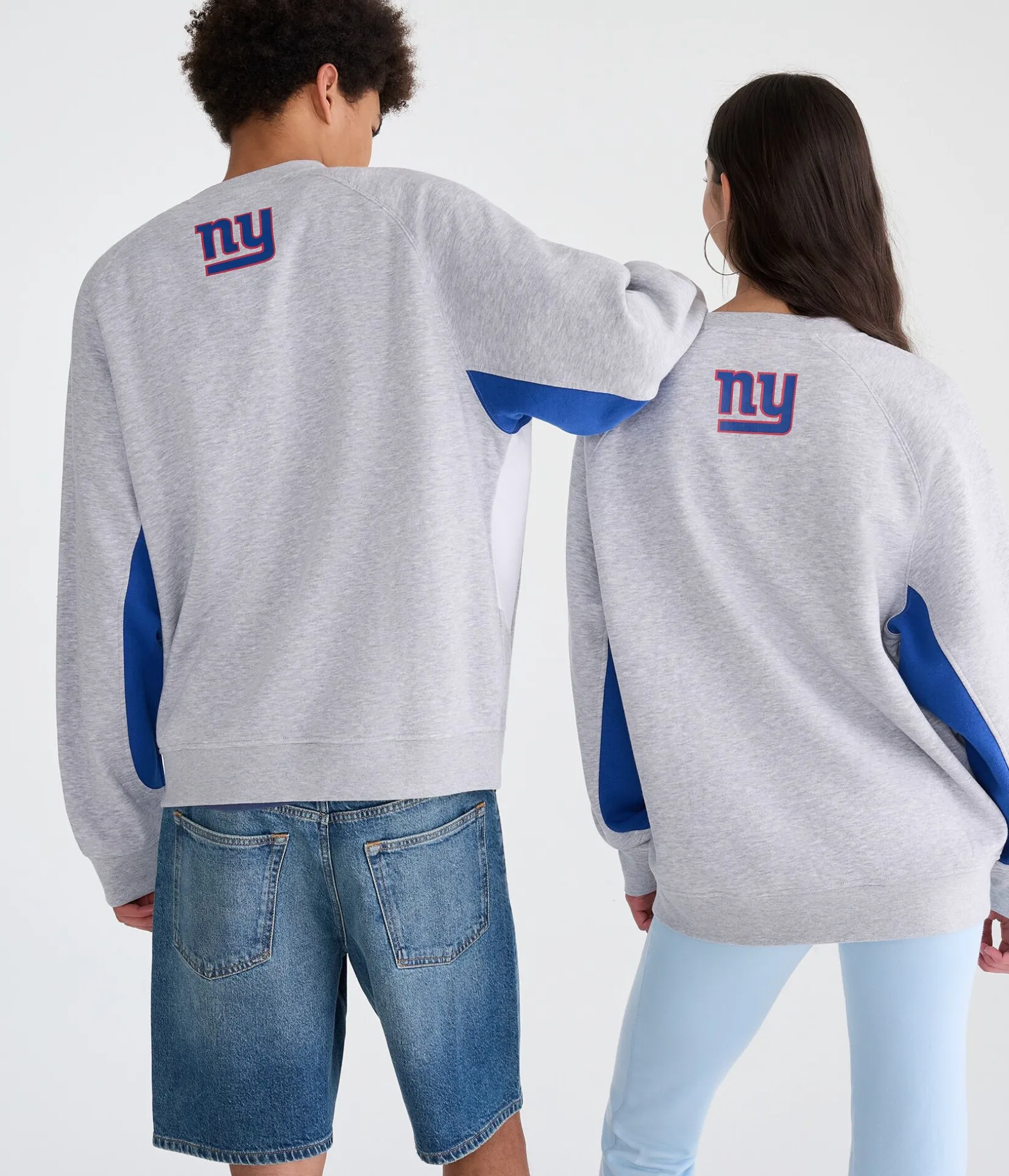 New York Giants Colorblock Crew Sweatshirt