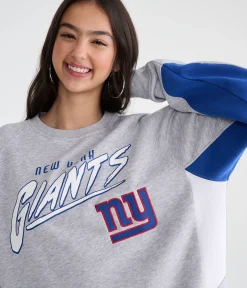 New York Giants Colorblock Crew Sweatshirt