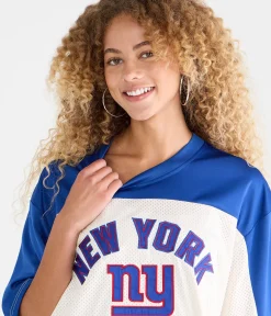 New York Giants Colorblock Mesh Top