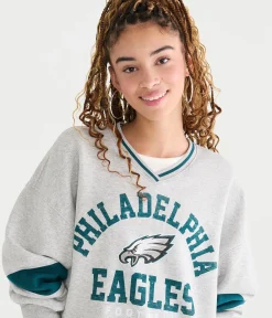 Philadelphia Eagles V-Neck Sweatshirt