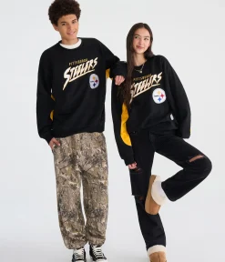 Pittsburgh Steelers Colorblock Crew Sweatshirt