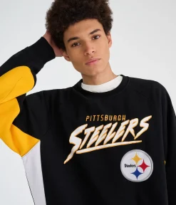 Pittsburgh Steelers Colorblock Crew Sweatshirt