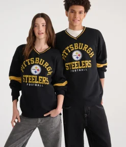 Pittsburgh Steelers V-Neck Sweatshirt