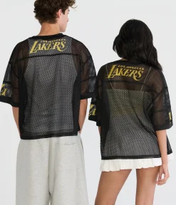 Property Of Los Angeles Lakers Boxy Mesh Tee