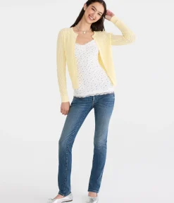 Ribbed Crew Cardigan