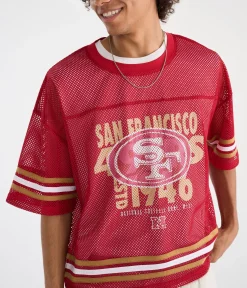 San Francisco 49ers Boxy Mesh Top