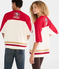 San Francisco 49ers Colorblock Mesh Top