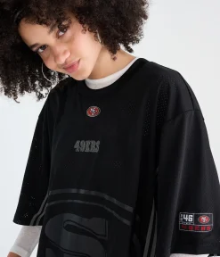 San Francisco 49ers Striped Mesh Top