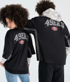 San Francisco 49ers Striped Mesh Top