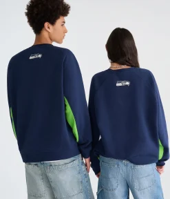 Seattle Seahawks Colorblock Crew Sweatshirt