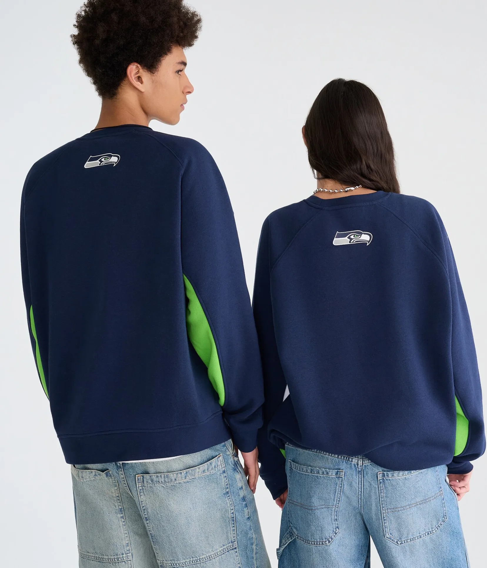 Seattle Seahawks Colorblock Crew Sweatshirt