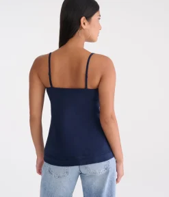 Seriously Soft Crisscross Lace V-Neck Babydoll Cami