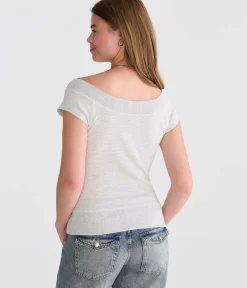 Seriously Soft Wide-Neck Raglan Tee
