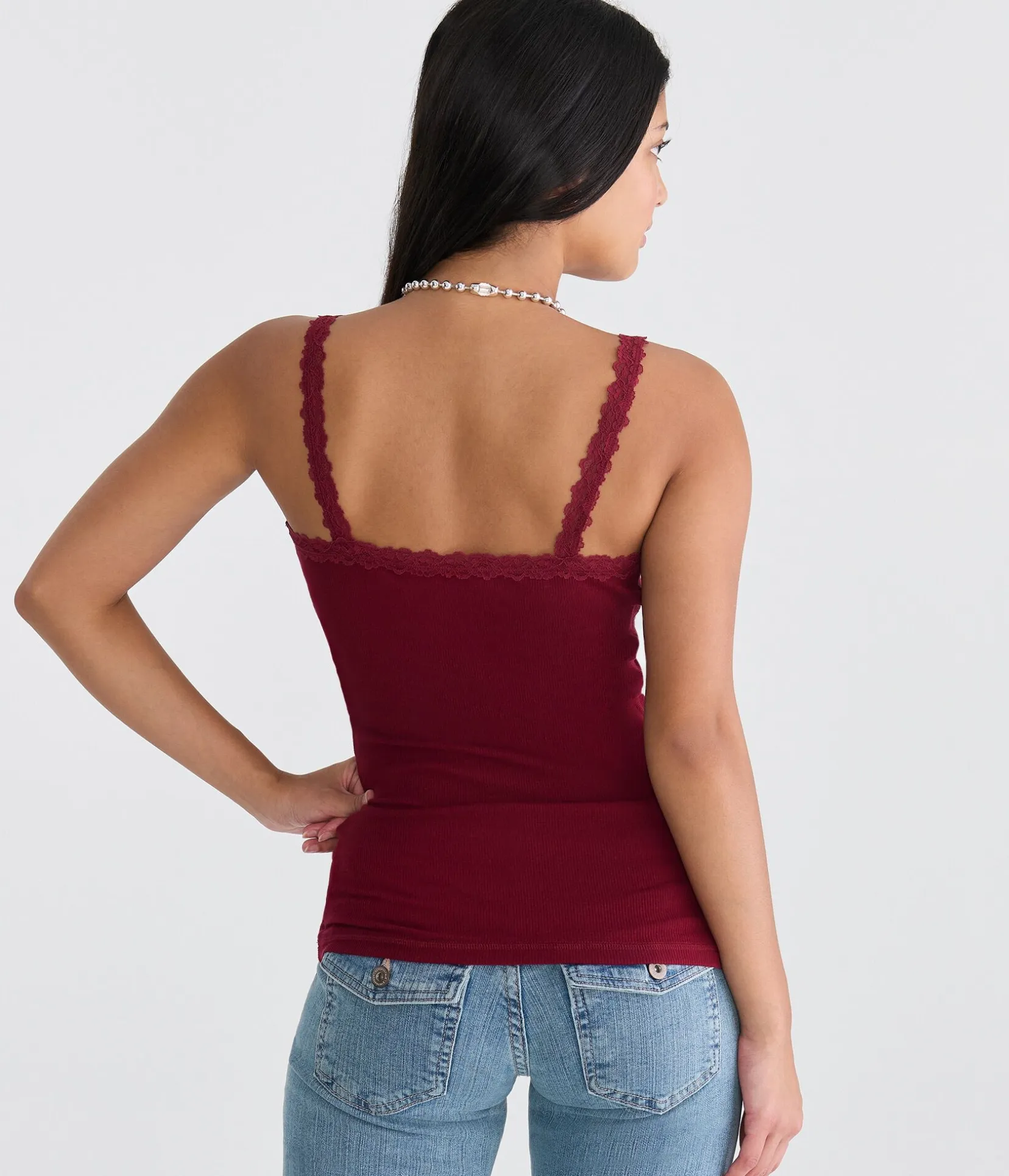 Seriously Soft Y2K Lace V-Neck Cami