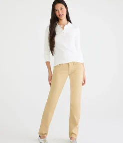 Seriously Stretchy Mid-Rise Straight Uniform Pants