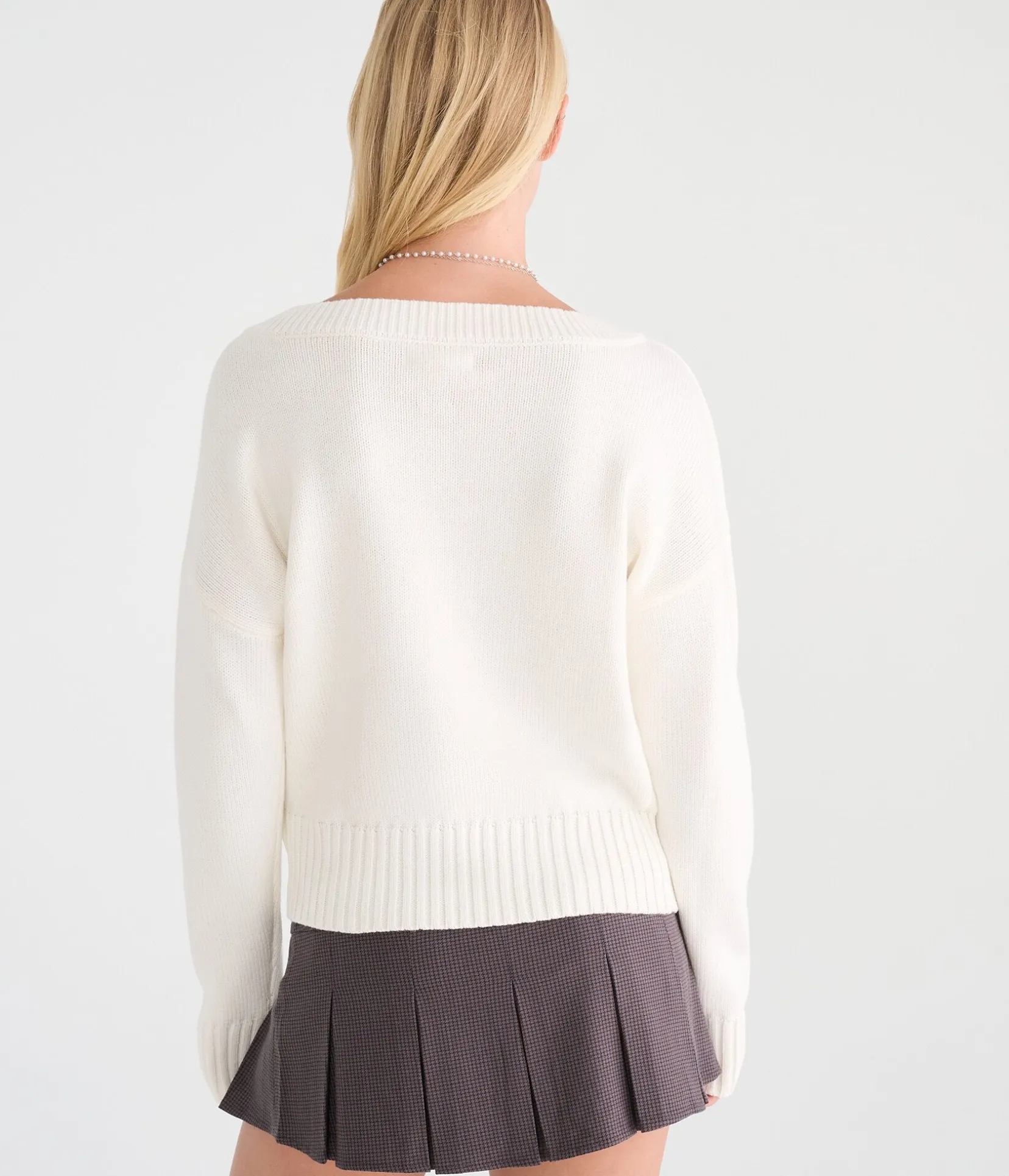 Slouchy V-Neck Sweater