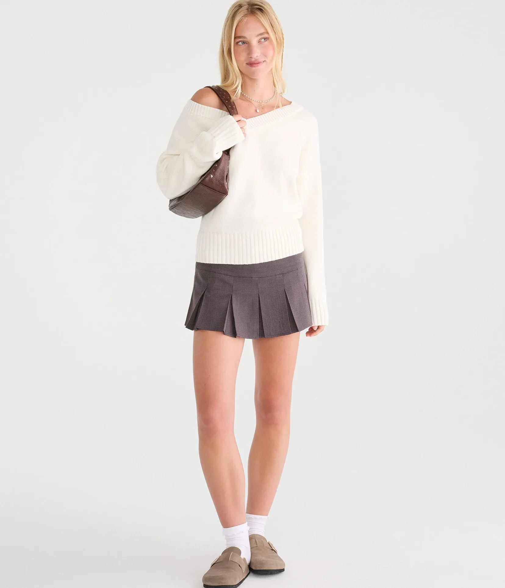 Slouchy V-Neck Sweater