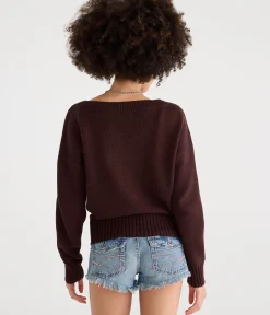 Slouchy V-Neck Sweater