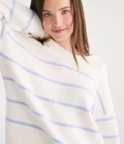 Small Stripe Crew Sweater