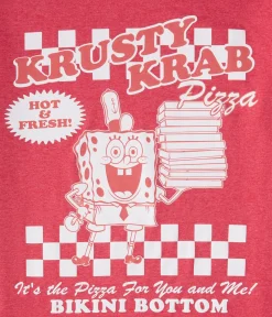SpongeBob Krusty Krab Pizza Relaxed Graphic Tee