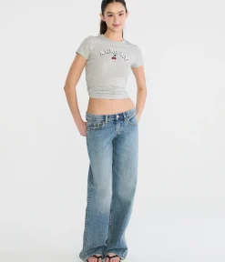 Super Low-Rise Baggy Wide Leg Jean