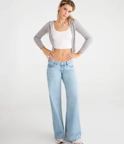 Super Low-Rise Ultra Wide Leg Jean