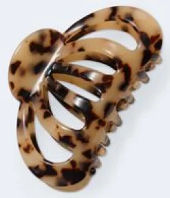 Tortoiseshell Moon Claw Hair Clip