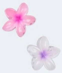 Tropical Flower Claw Hair Clip 2-Pack
