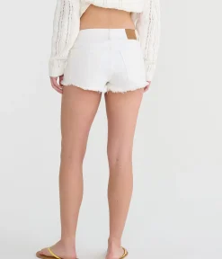 Vintage High-Waisted Denim Shorty Shorts