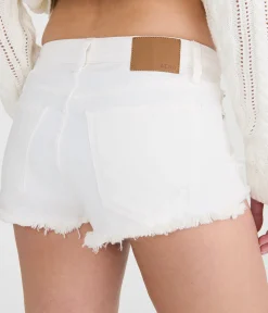 Vintage High-Waisted Denim Shorty Shorts