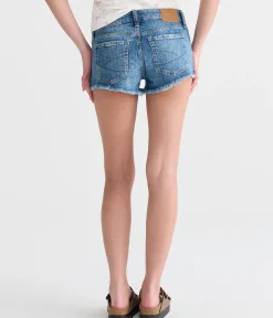 Vintage Low-Rise Denim Shorty Shorts