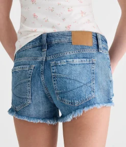 Vintage Low-Rise Denim Shorty Shorts