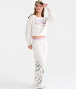Von Dutch Large Logo Mid-Rise Straight Leg Sweatpants