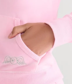Von Dutch Rhinestone Logo Velour Full-Zip Hoodie