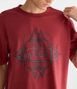Von Dutch Studded Graphic Tee